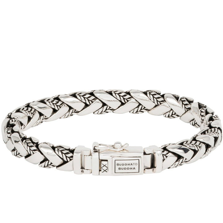 Buddha to Buddha Armband George Texture Silber