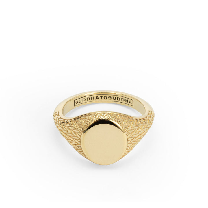Buddha to Buddha Ring Ellen Signet Gilded