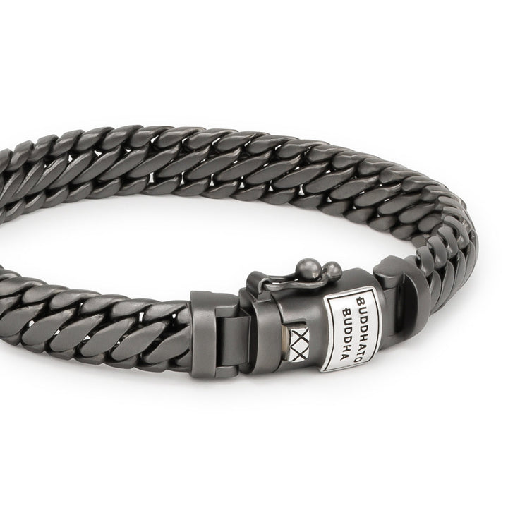 Buddha to Buddha Armband Ben XS Black Rhodium Silber