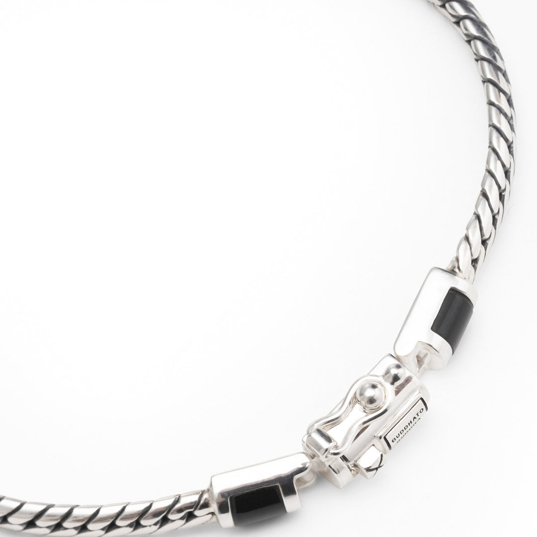 Buddha to Buddha Armband Ben Mini Stein Silber Onyx