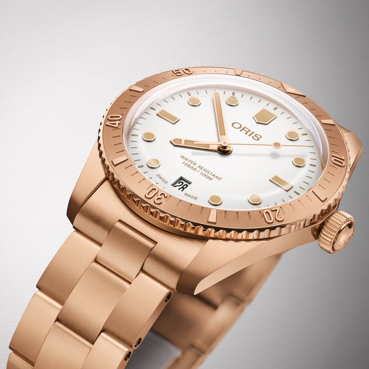Oris Divers Sixty-Five Date White Star - 01 733 7771 3151-07 8 19 15