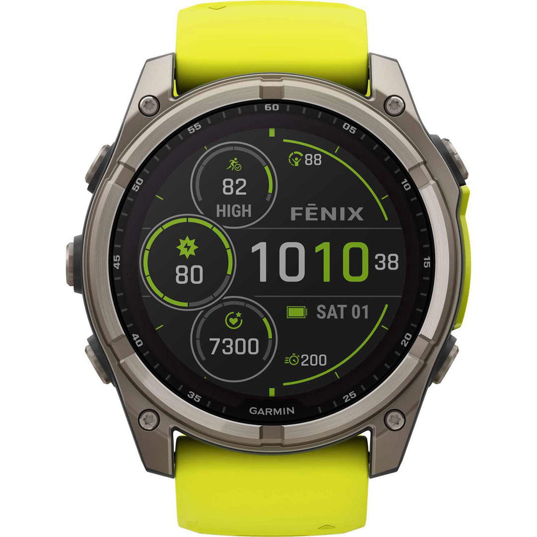 Garmin Fenix 8 Solar Sapphire Amp Yellow (51 mm) - 010-02907-21