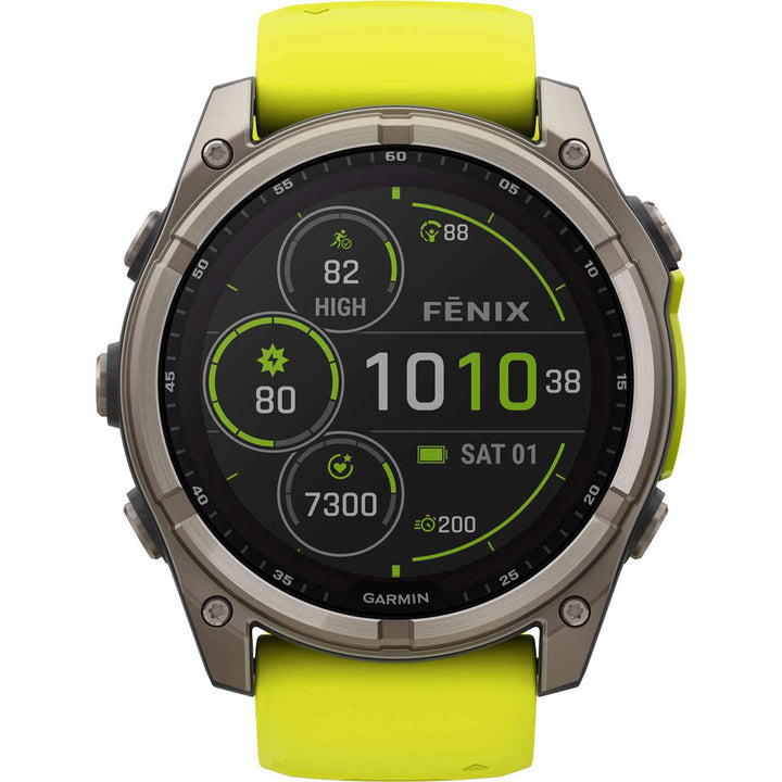 Garmin Fenix 8 Solar Sapphire Amp Yellow (51 mm) - 010-02907-21