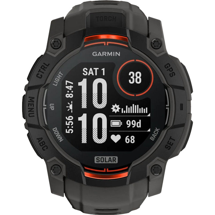 Garmin Instinct 3 Solar Noir Charbon (50 mm) - 010-02935-00