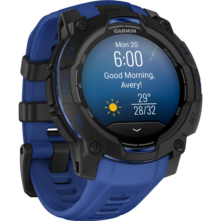 Garmin Instinct 3 Amoled Black Bolt Blue (45 mm) - 010-02936-03