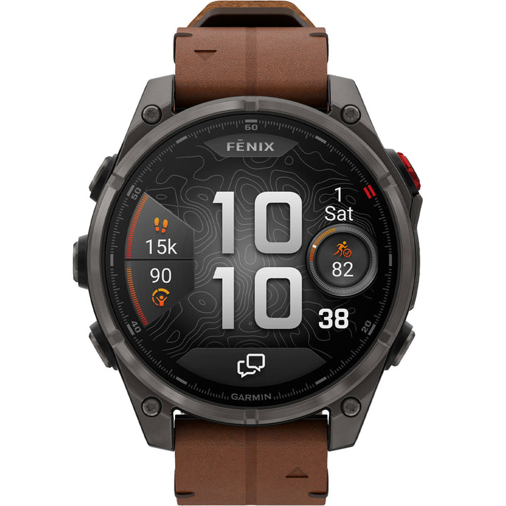 Garmin Fenix 8 Pro Amoled Sapphire Carbon Grey Chestnut (47 mm) - 010-03198-40