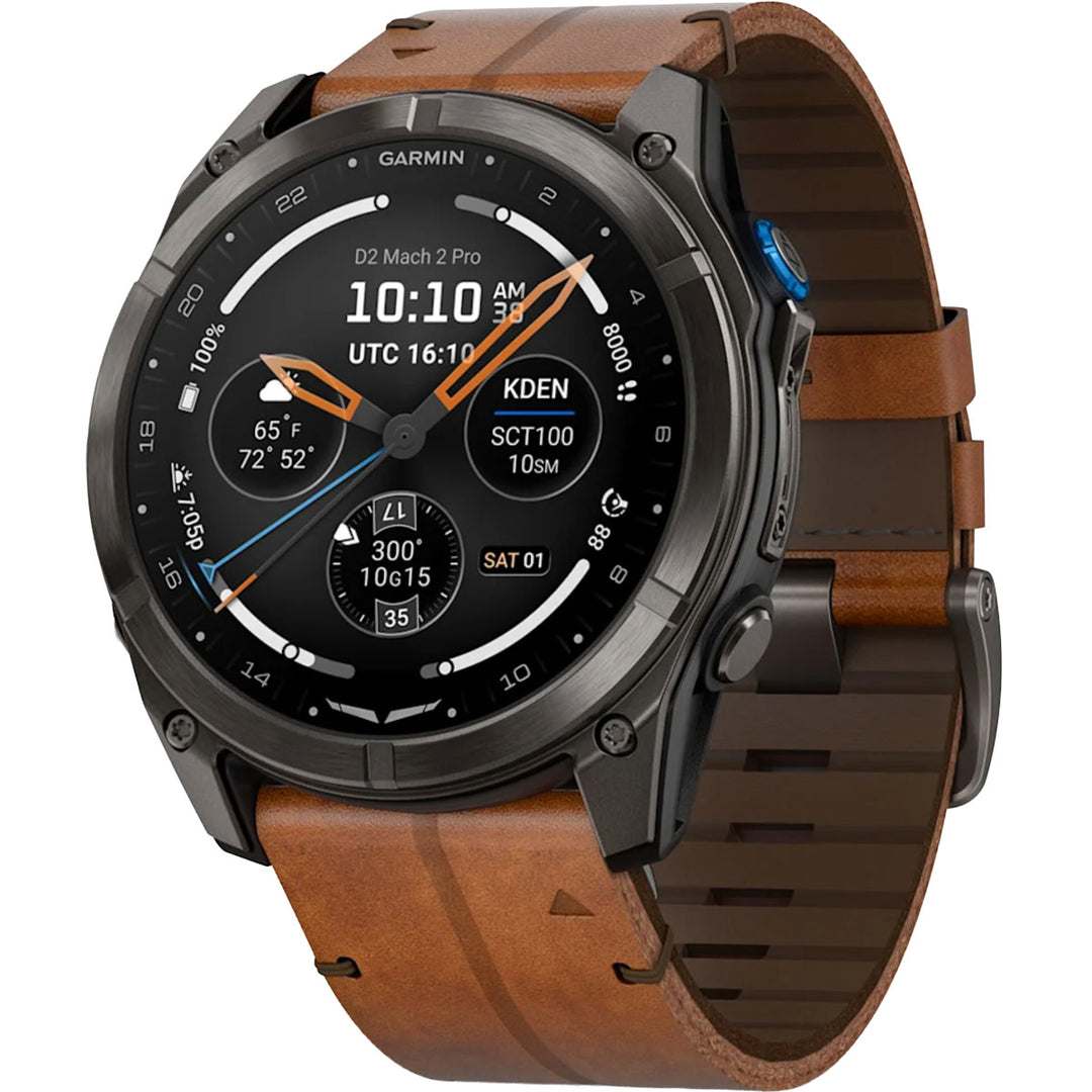Garmin D2 Mach 2 Pro Carbon Gray Titanium Chestnut (51 mm) - 010-03199-51