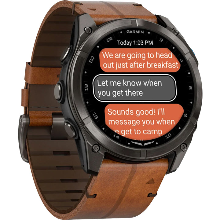 Garmin D2 Mach 2 Pro Carbon Gray Titanium Chestnut (51 mm) - 010-03199-51