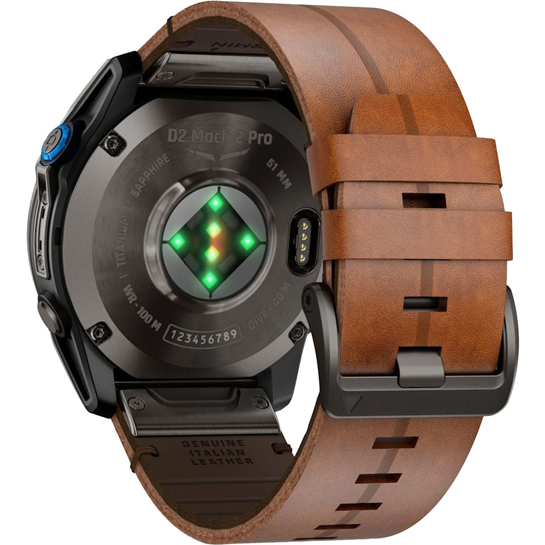 Garmin D2 Mach 2 Pro Carbon Gray Titanium Chestnut (51 mm) - 010-03199-51