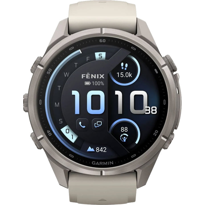 Garmin Fenix 9 Pro inReach Amoled Titanium Fog Gray (43 mm) - 010-04335-81