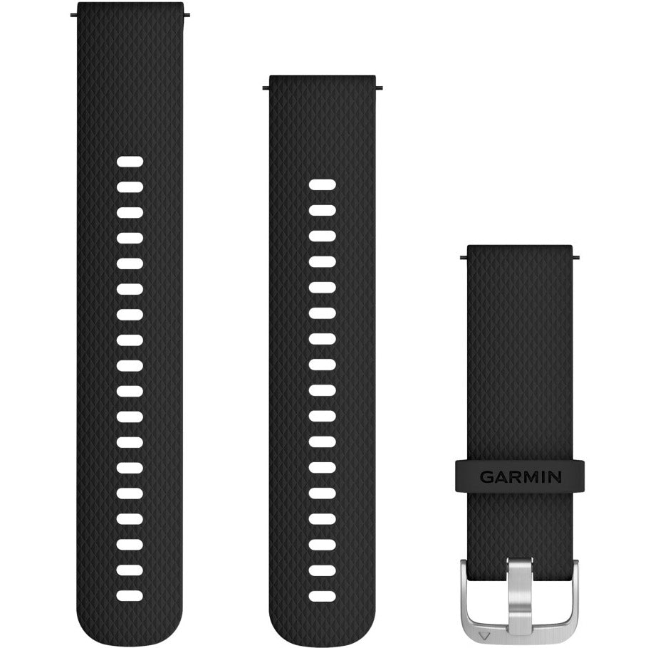 Garmin Quick Release (20 mm) Black Silicone Band - 010-12561-02