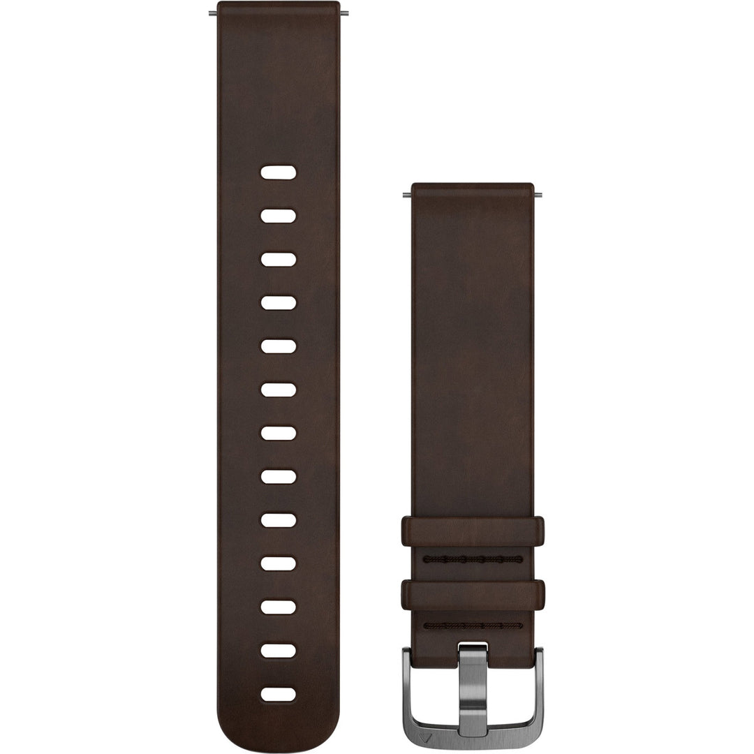 Garmin Quick Release (20 mm) Dark Brown Leather - 010-12691-01