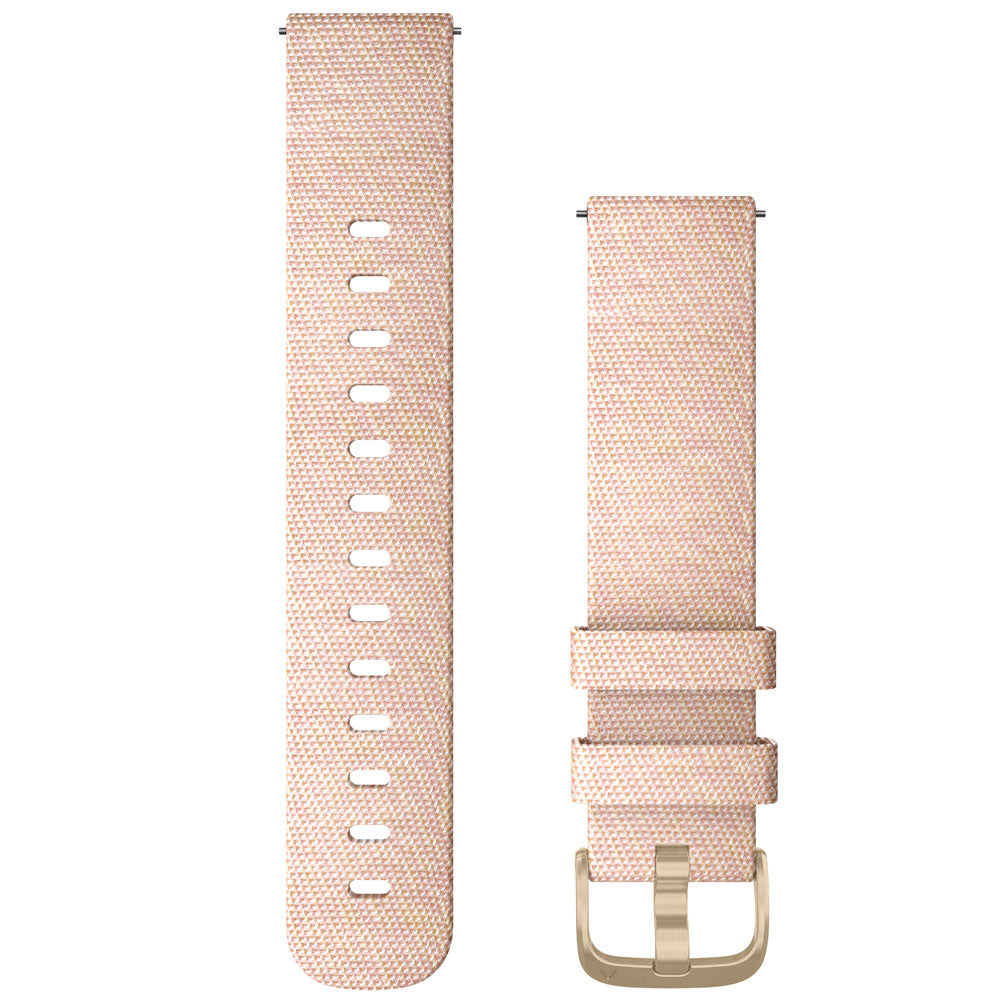 Garmin Quick Release (20 mm) Blush Pink Woven Nylon Band - 010-12924-12