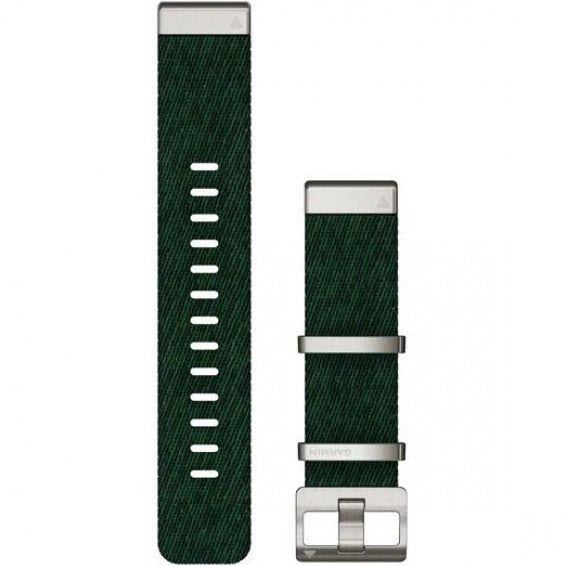Garmin MARQ QuickFit 22 Jacquard Weave Nylon Pine Green Band - 010-13008-00