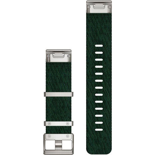 Garmin MARQ QuickFit 22 Jacquard Weave Nylon Pine Green Band - 010-13008-00