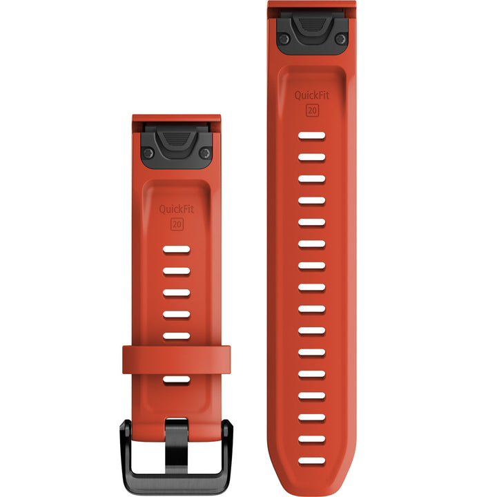 Garmin QuickFit 20 Flame Red Silicone Band - 010-13102-02