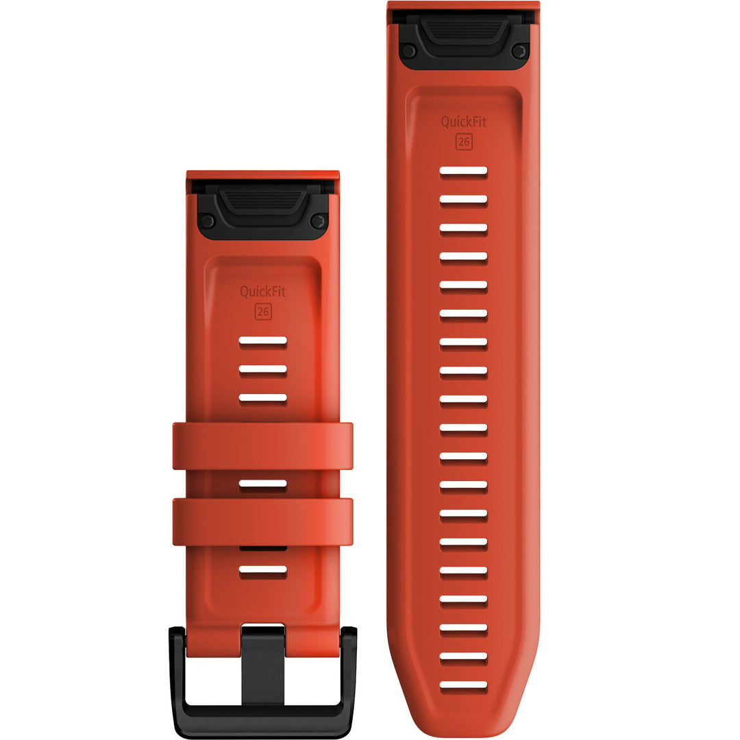 Garmin QuickFit 26 Flame Red Silicone Band - 010-13117-04
