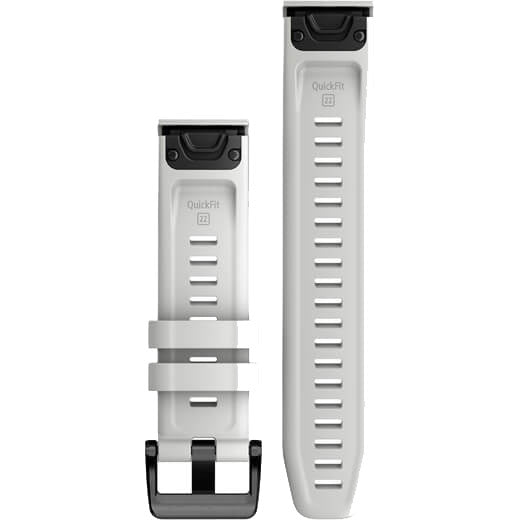 Garmin QuickFit 22 Carrera White Silicone Band - 010-13123-00