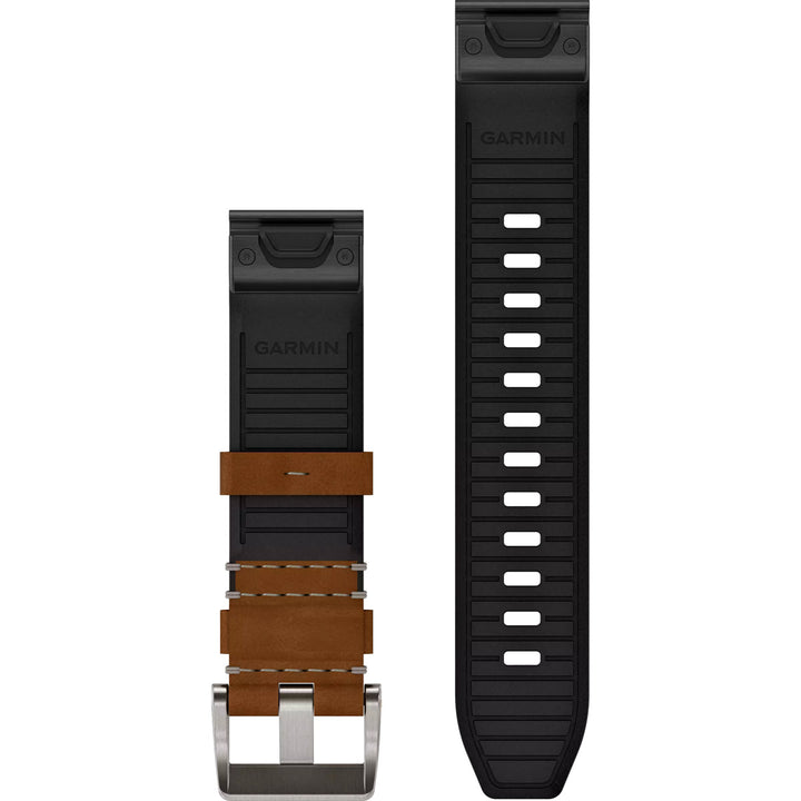 Garmin MARQ QuickFit 22 Brown Leather Band - 010-13225-08