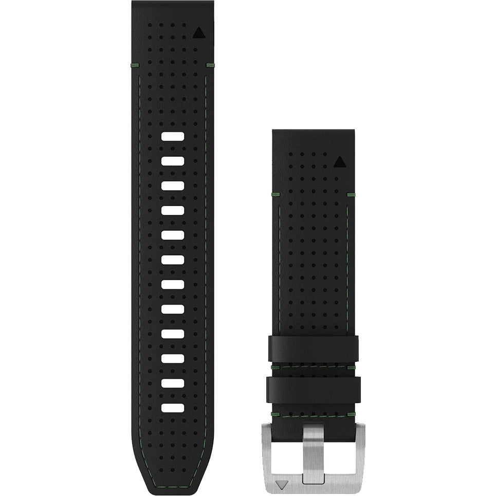 Garmin MARQ QuickFit 22 Black Leather Band - 010-13225-09