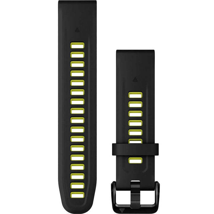Garmin QuickFit 20 Black Electric Lime Silicone Band - 010-13279-03