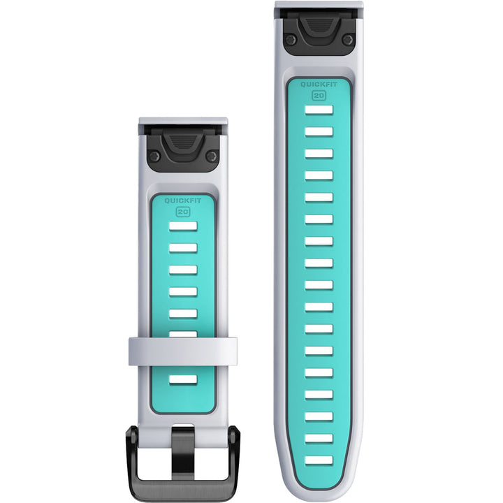 Garmin QuickFit 20 Whitestone Aqua Silicone Band - 010-13279-07