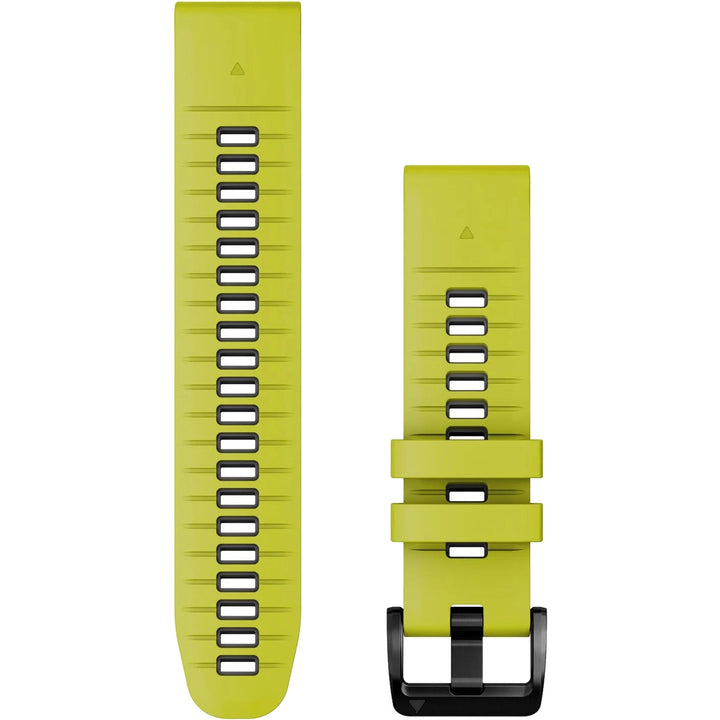 Garmin QuickFit 22 Electric Lime Graphite Silicone Band - 010-13280-03