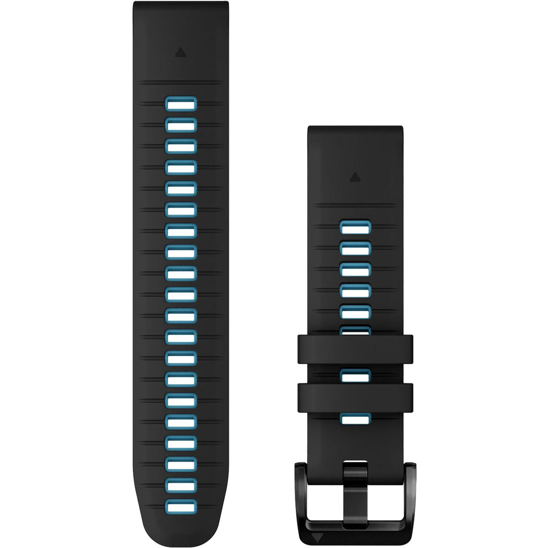 Garmin QuickFit 22 Black Cirrus Blue Silicone Band - 010-13280-05