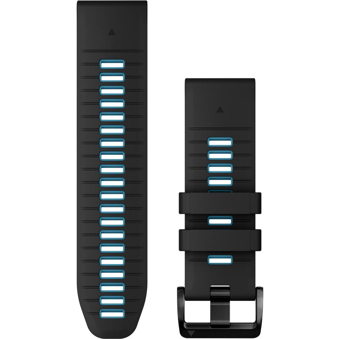 Garmin QuickFit 26 Black Cirrus Blue Silicone Band - 010-13281-05