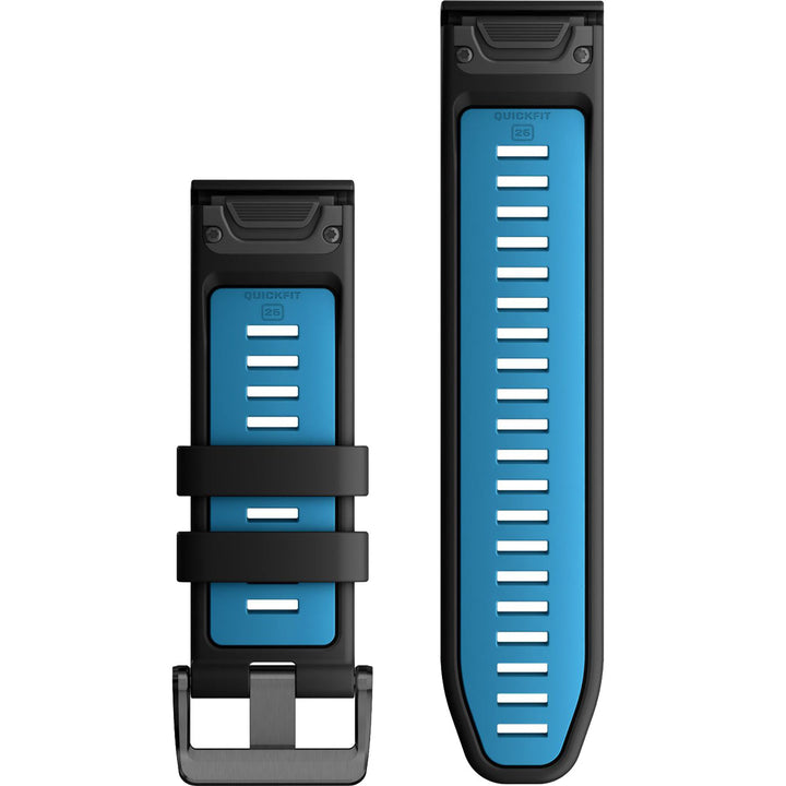 Garmin QuickFit 26 Black Cirrus Blue Silicone Band - 010-13281-05