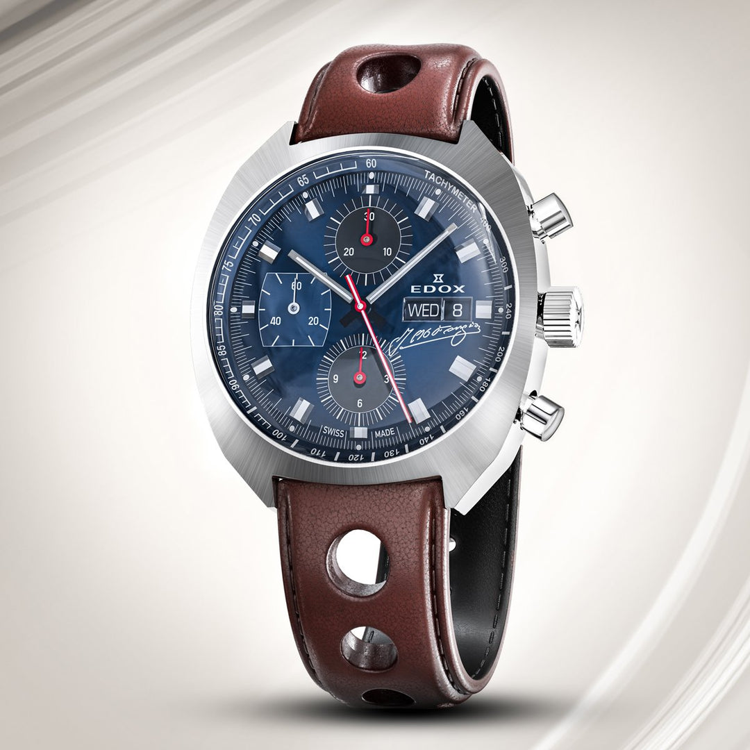 Edox Sportsman Chronograph Automatic Fangio Limited Edition - 01132 3BU BUGN