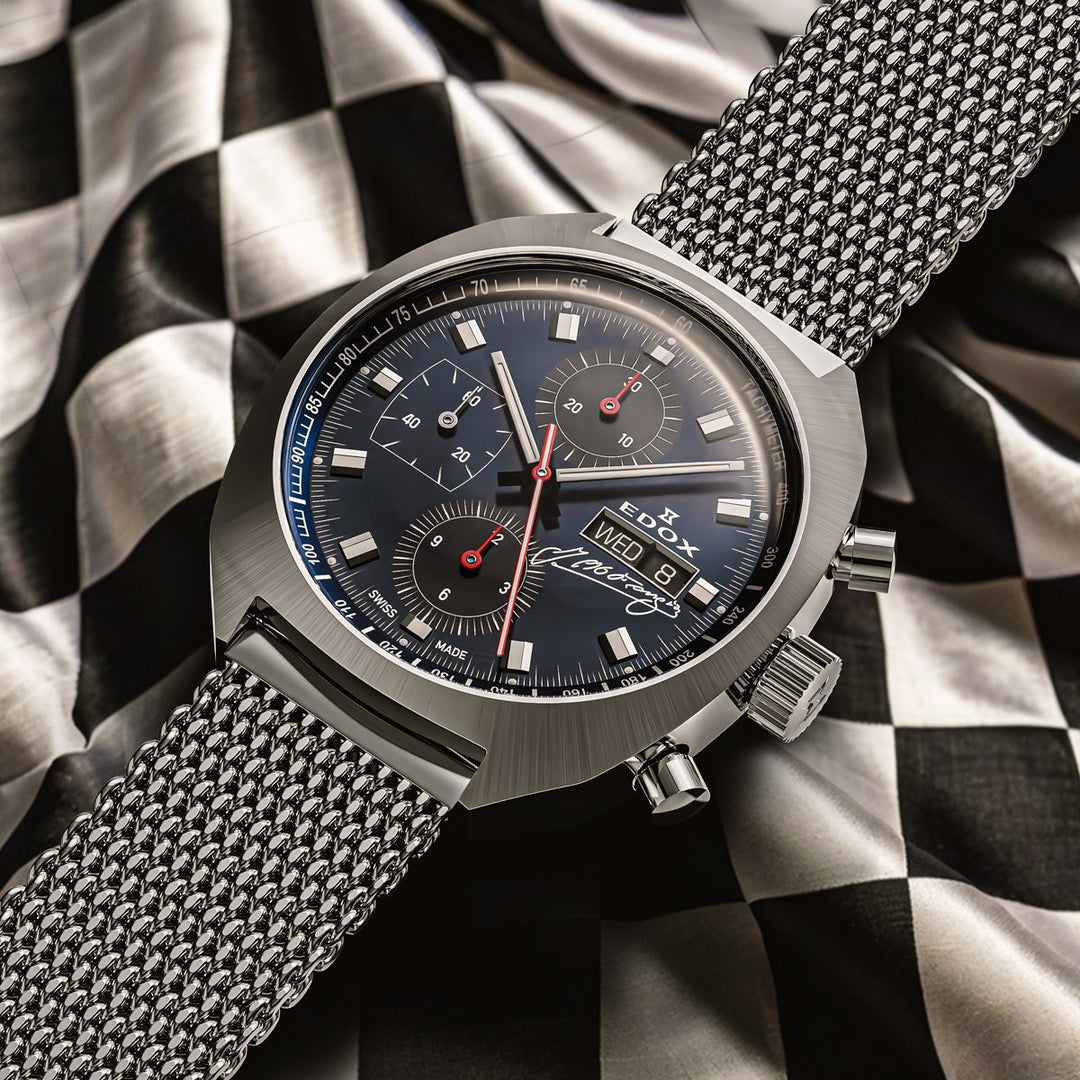Edox Sportsman Chronograph Automatic Fangio Limited Edition - 01132 3BU BUGN
