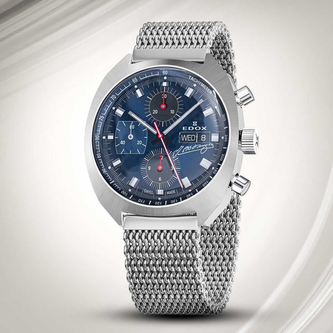Edox Sportsman Chronograph Automatic Fangio Limited Edition - 01132 3BU BUGN