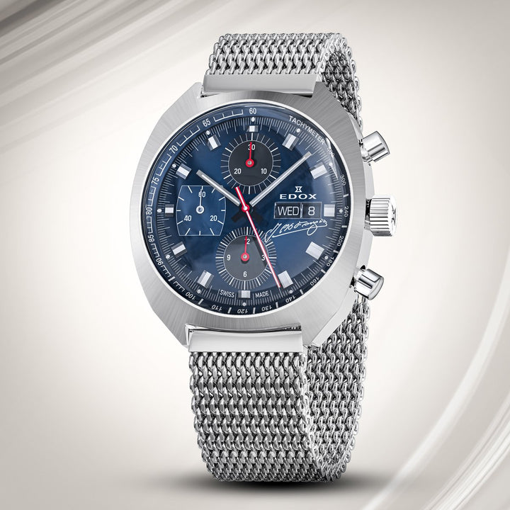 Edox Sportsman Chronograph Automatic Fangio Limited Edition - 01132 3BU BUGN