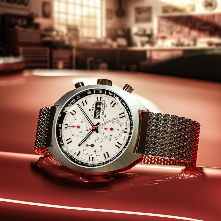 Edox Sportsman Chronograph Automatic Fangio Limited Edition - 01132 3G BEAN
