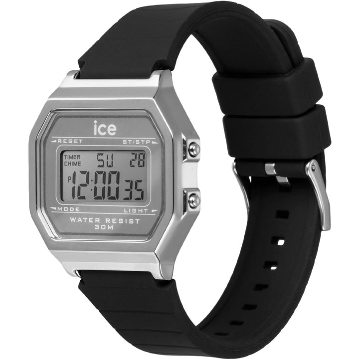 Ice-Watch Ice Digit Retro Black Silver - 022735