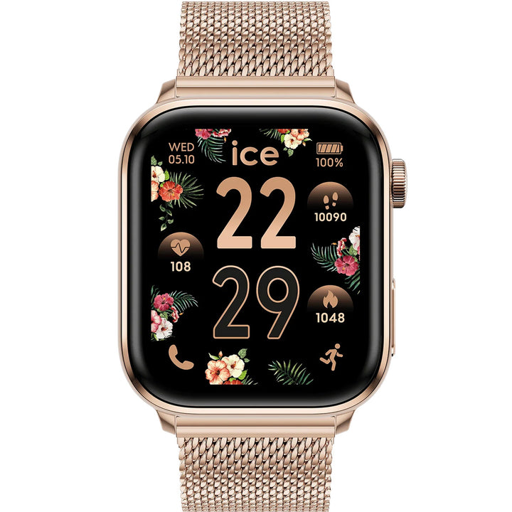 Ice-Watch Ice smart 3.0 Rectangular 1.78 Rosegold Milanese - 024304