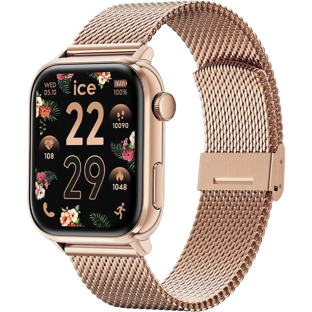 Ice-Watch Ice smart 3.0 Rectangular 1.78 Rosegold Milanese - 024304
