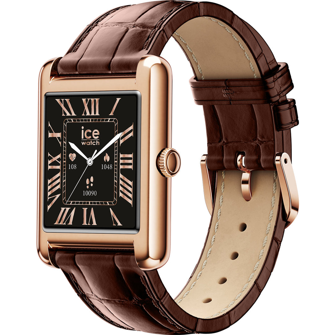 Ice-Watch Ice Smart TKS 2.0 Rectangular 1.41 Rosegold Brown - 025382