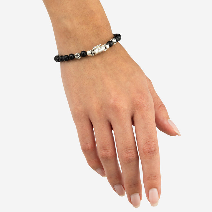 Buddha to Buddha Armband Spirit Bead Mini Onyx