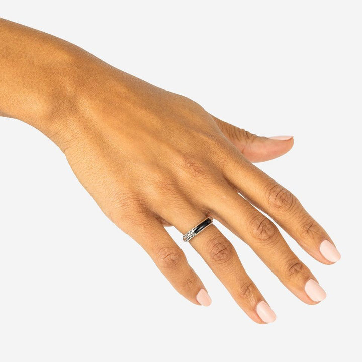 Buddha to Buddha Ben Mini Stein Ring Silber Onyx