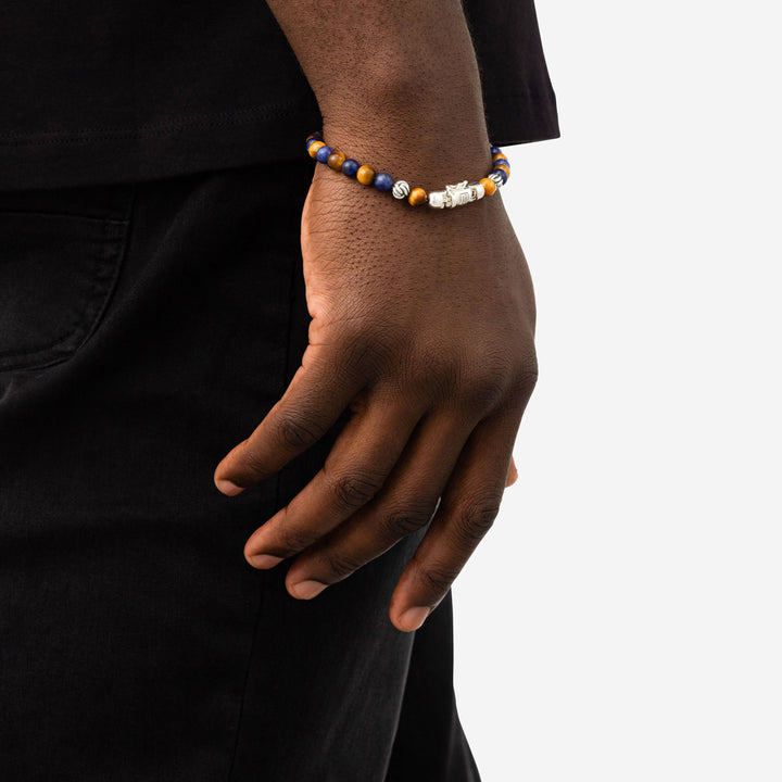 Buddha to Buddha Armband Spirit Bead Mini Mix Sodalith Tigerauge