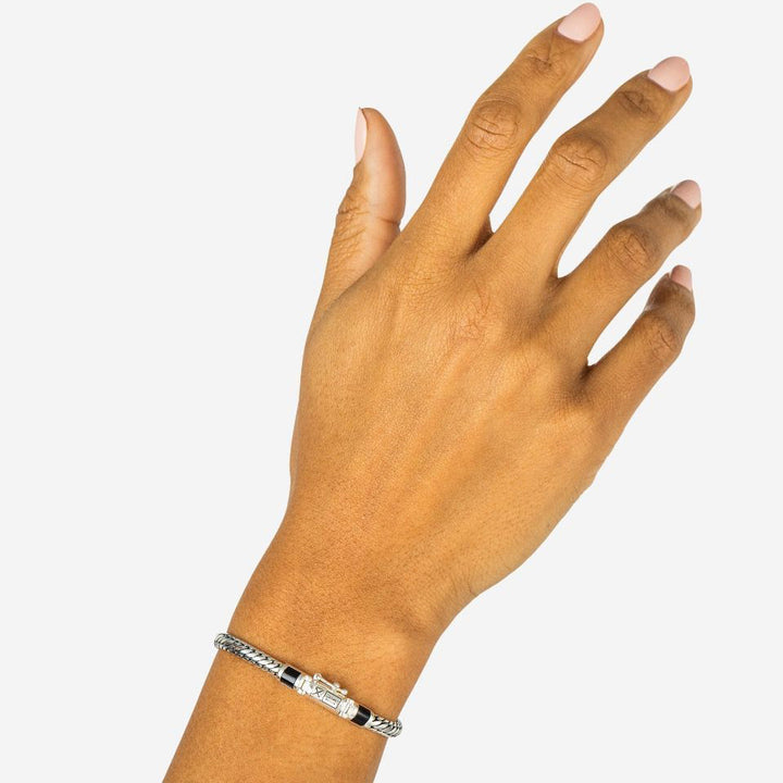 Buddha to Buddha Armband Ben Mini Stein Silber Onyx