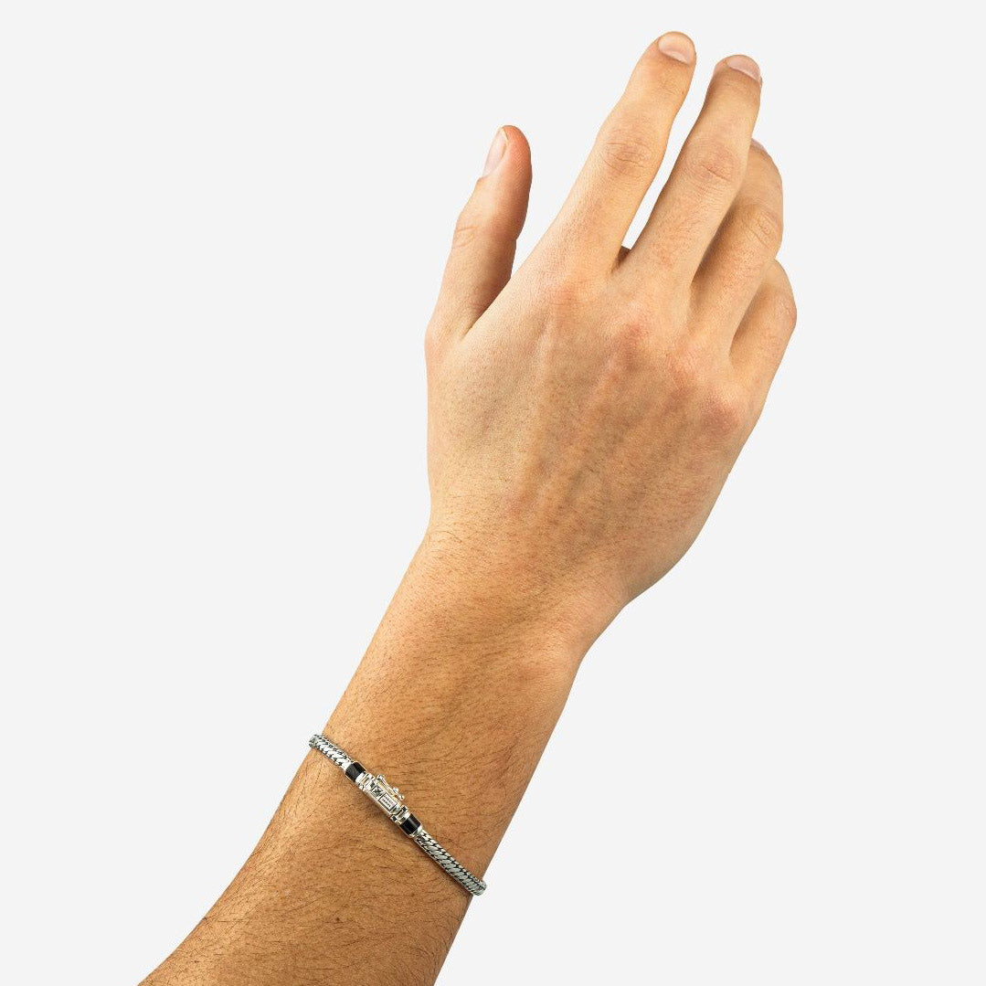 Buddha to Buddha Armband Ben Mini Stein Silber Onyx