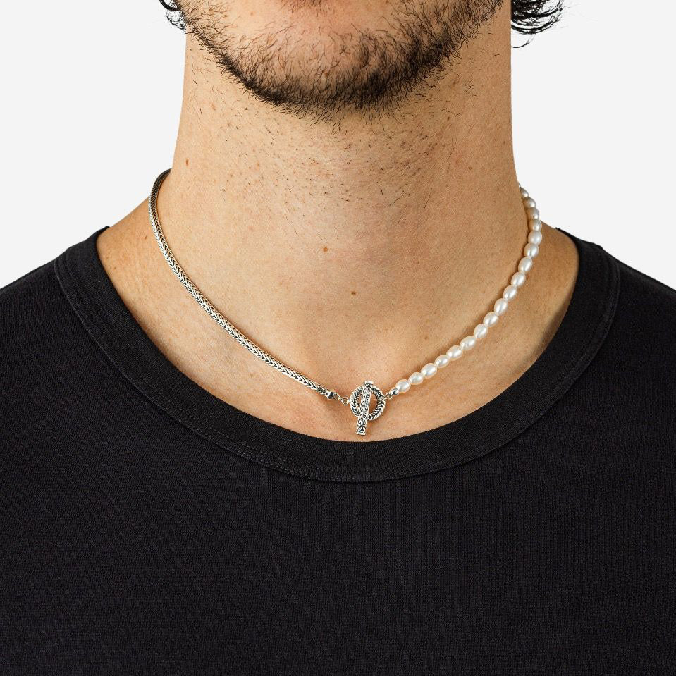 Buddha to Buddha Halskette Barbara Mini Perle Silber - 001J047131345