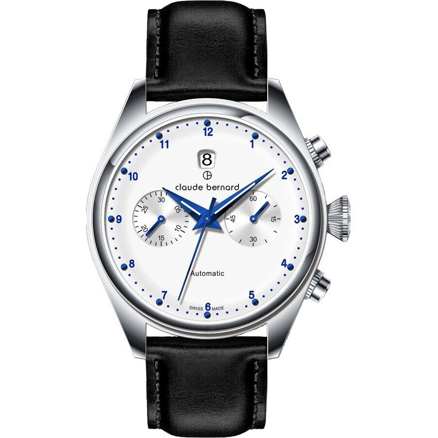 Claude Bernard Proud Heritage Automatic Chronograph - 08006 3C BIBU