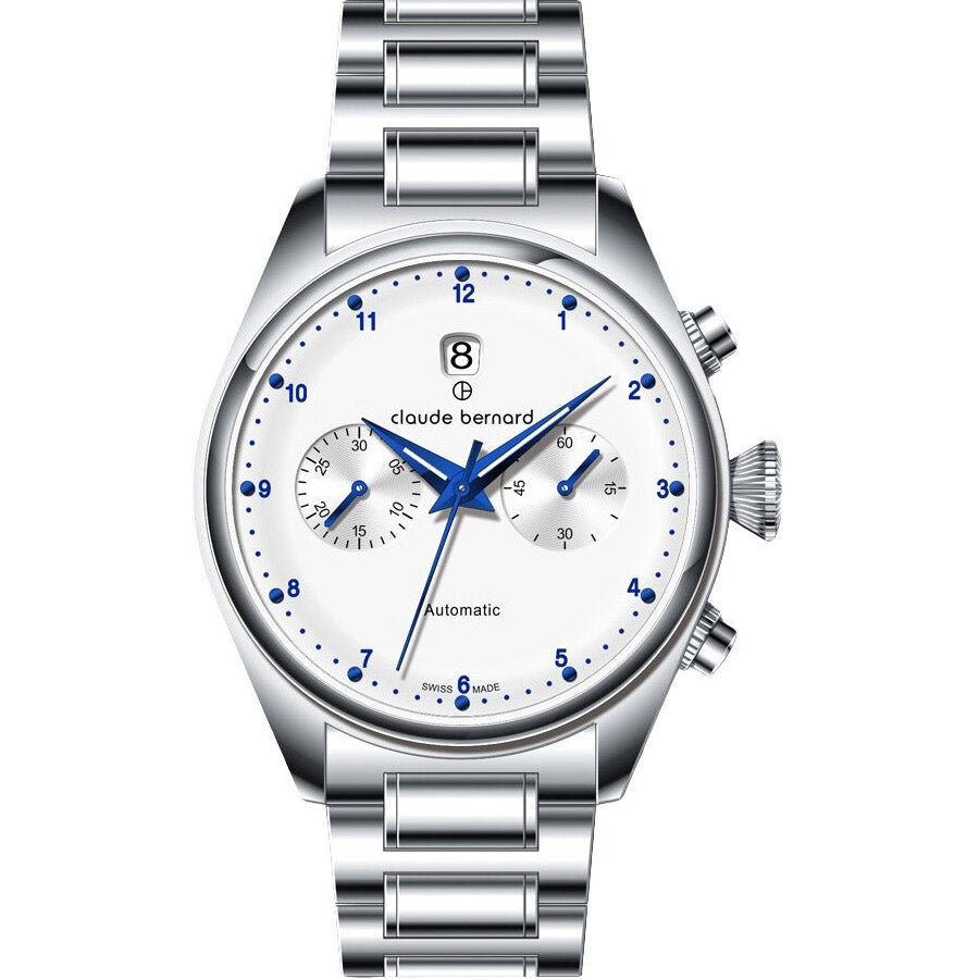 Claude Bernard Proud Heritage Automatic Chronograph - 08006 3M BIBU