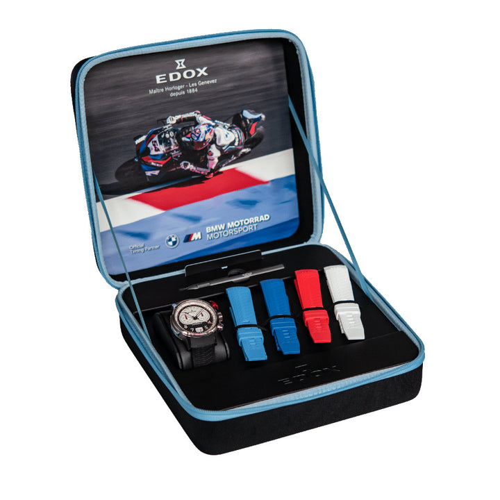 Edox Chronorally 45 Limited Edition Inspired by BMW Motorrad Motorsport and Rokit Superbike Team - 38003 TINR CANBR