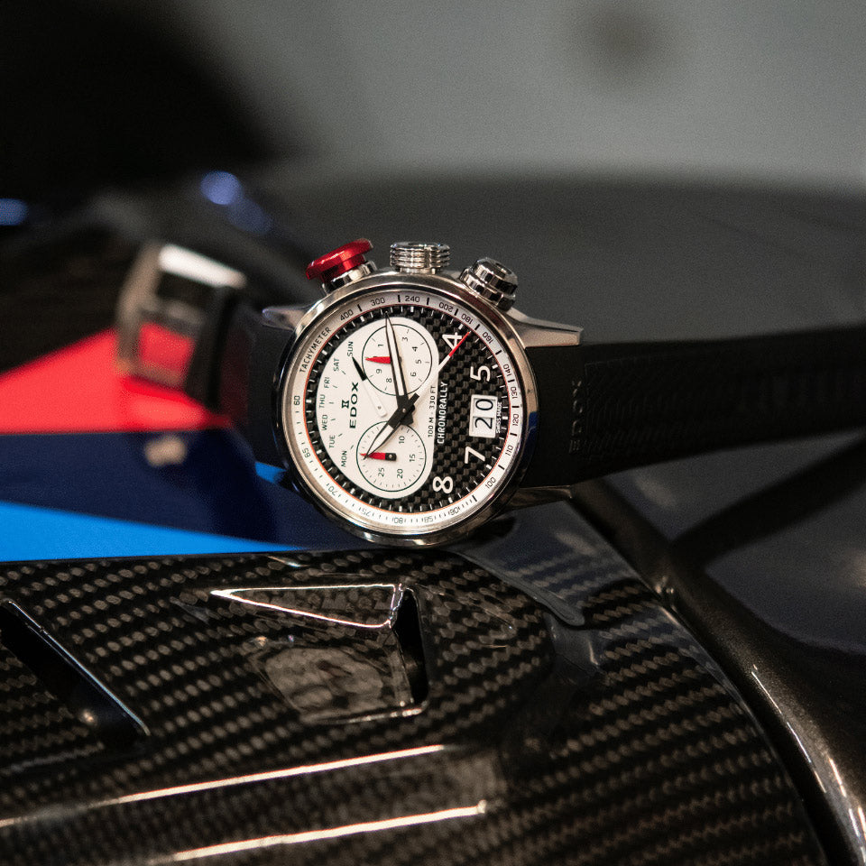 Edox Chronorally 45 Limited Edition Inspired by BMW Motorrad Motorsport and Rokit Superbike Team - 38003 TINR CANBR