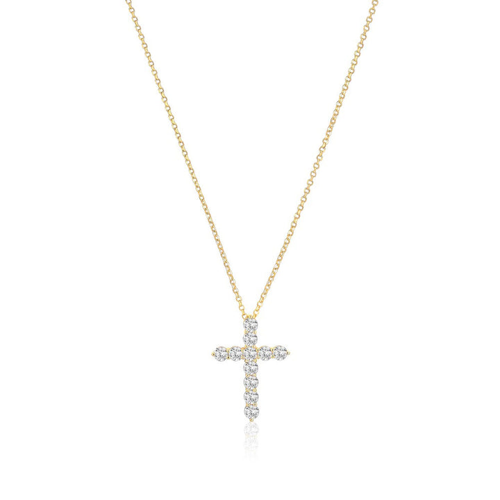 Sif Jakobs Belluno Croce Halskette - SJ-N2394-CZ-YG